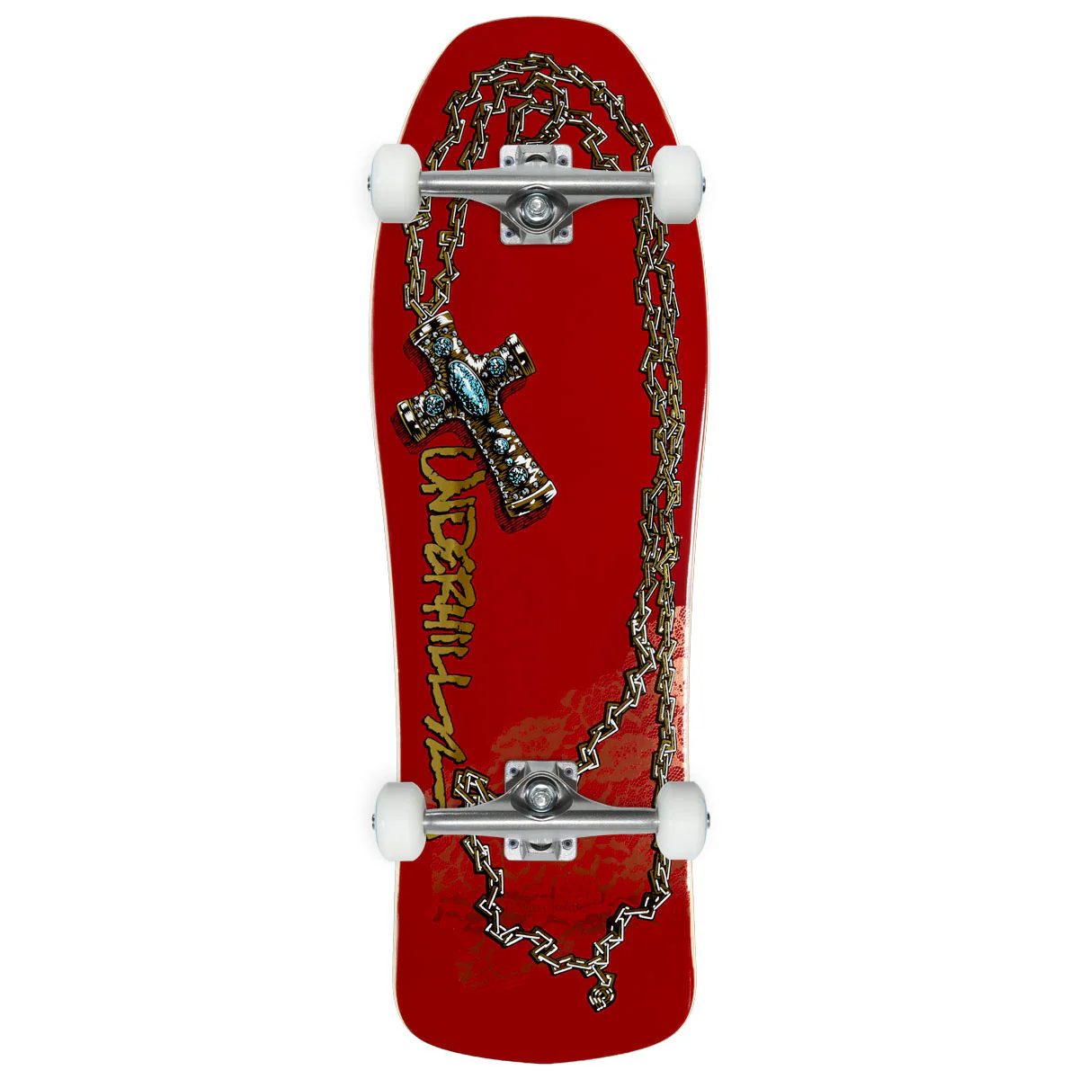 Ray Underhill OG Cross 2 Skateboard Complete - Burgundy/Gold Foil - 10.00"
