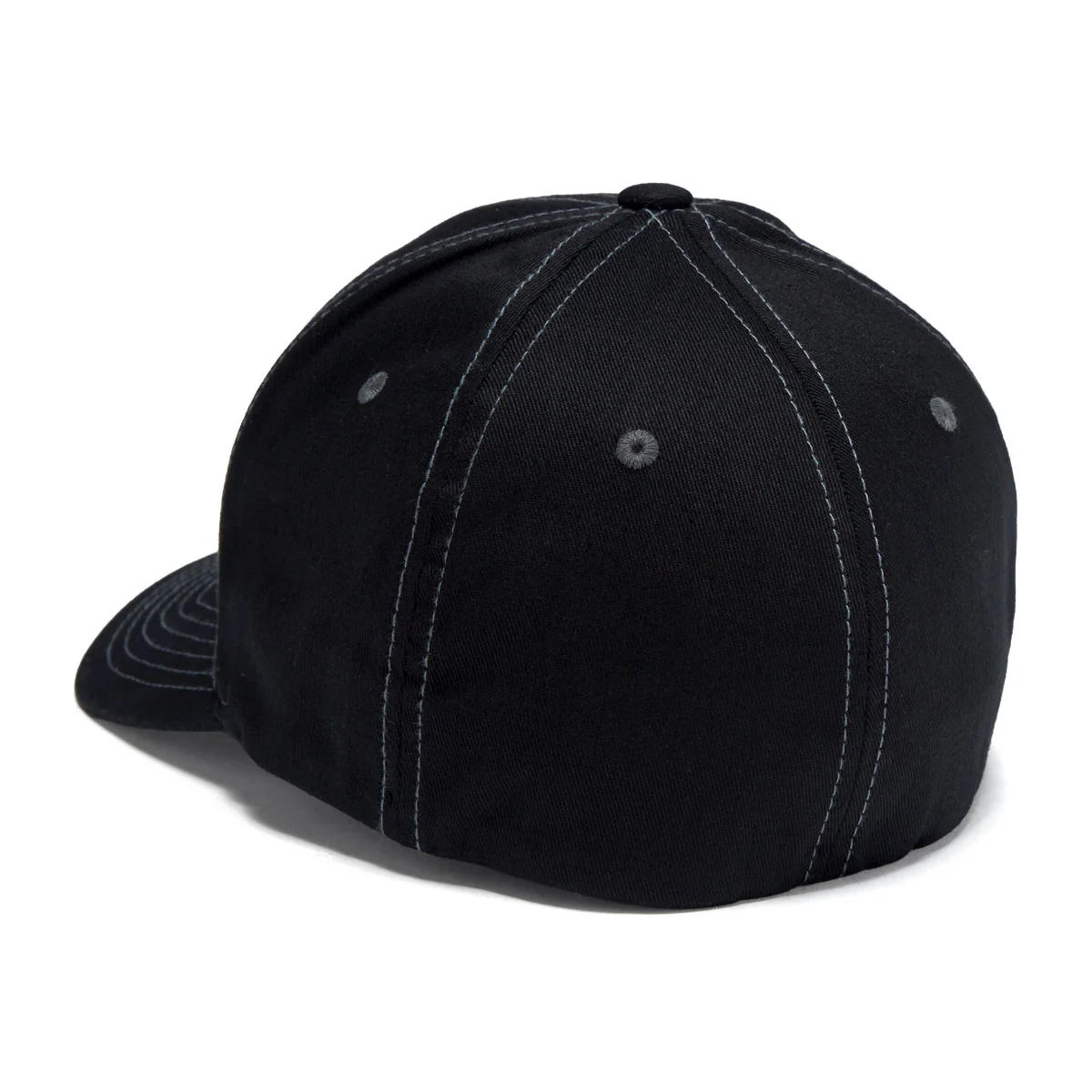 RDS OG Puffy Contrast Stitch Flexfit Hat - Black/Grey - Image 2