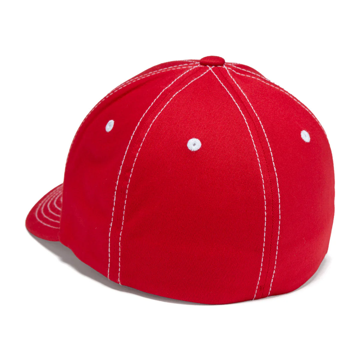 RDS OG Puffy Contrast Stitch Flexfit Hat - Red/White - Image 2