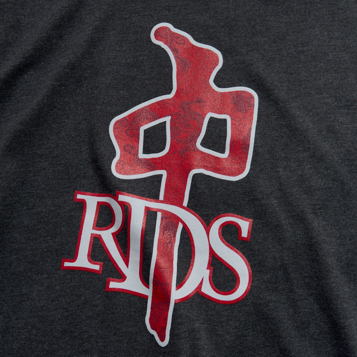 RDS OG Satin Dragon T-Shirt - Charcoal Heather - Image 3