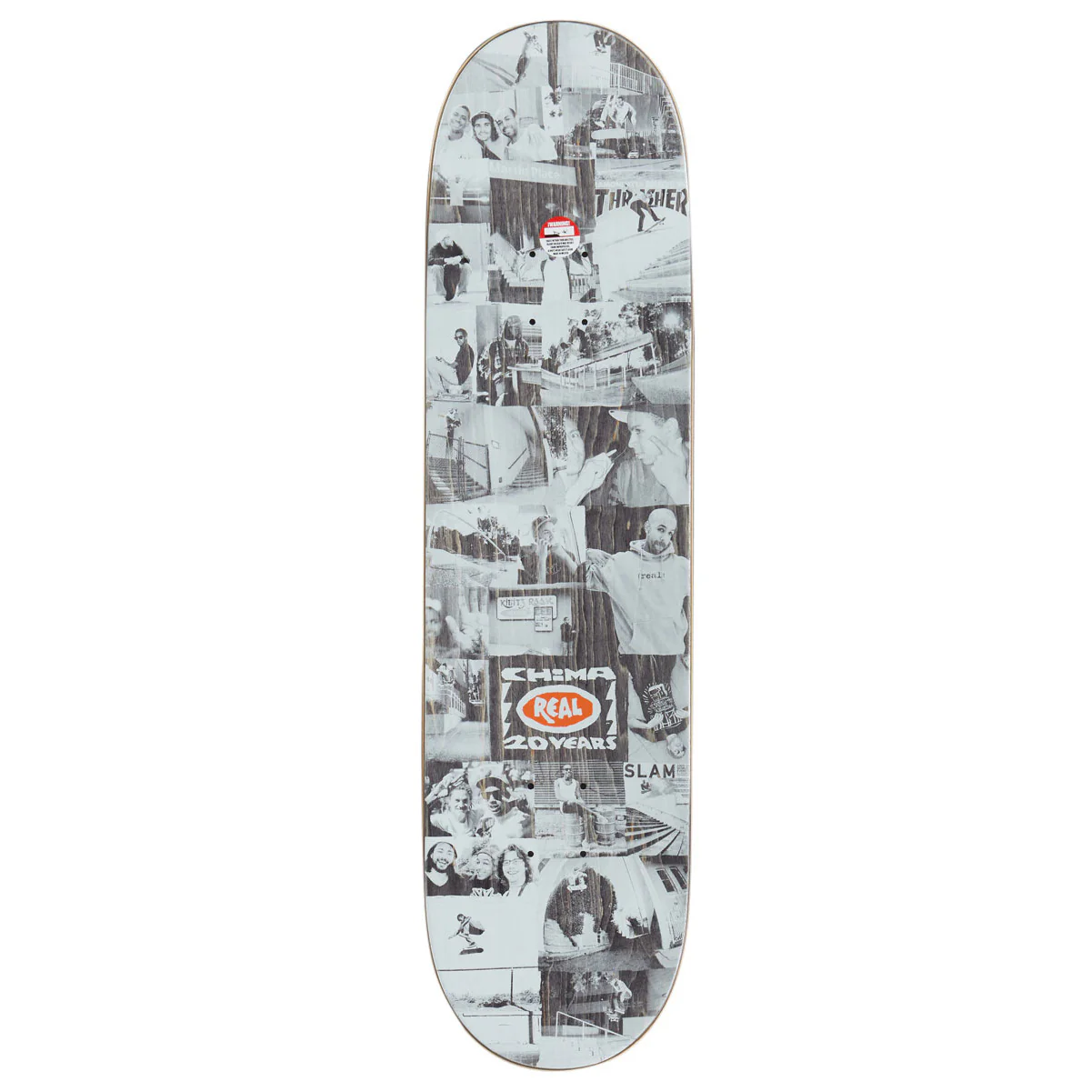 Real Chima 20 Years Skateboard Deck - White - 8.25" - Image 2