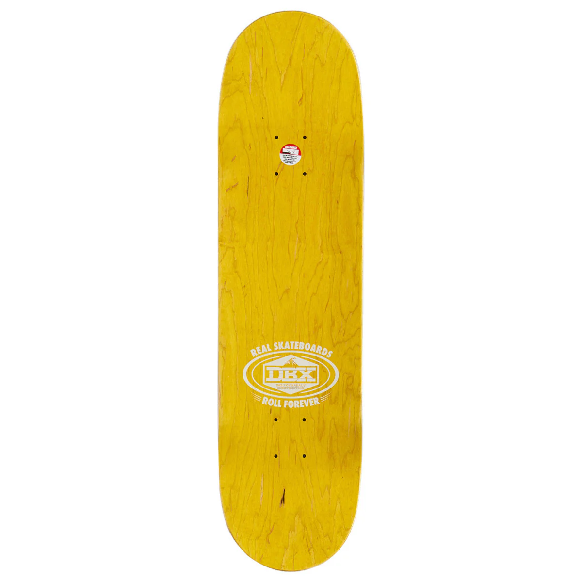Real DBX Oval Skateboard Deck - Blue Foil - 8.50" - Image 2
