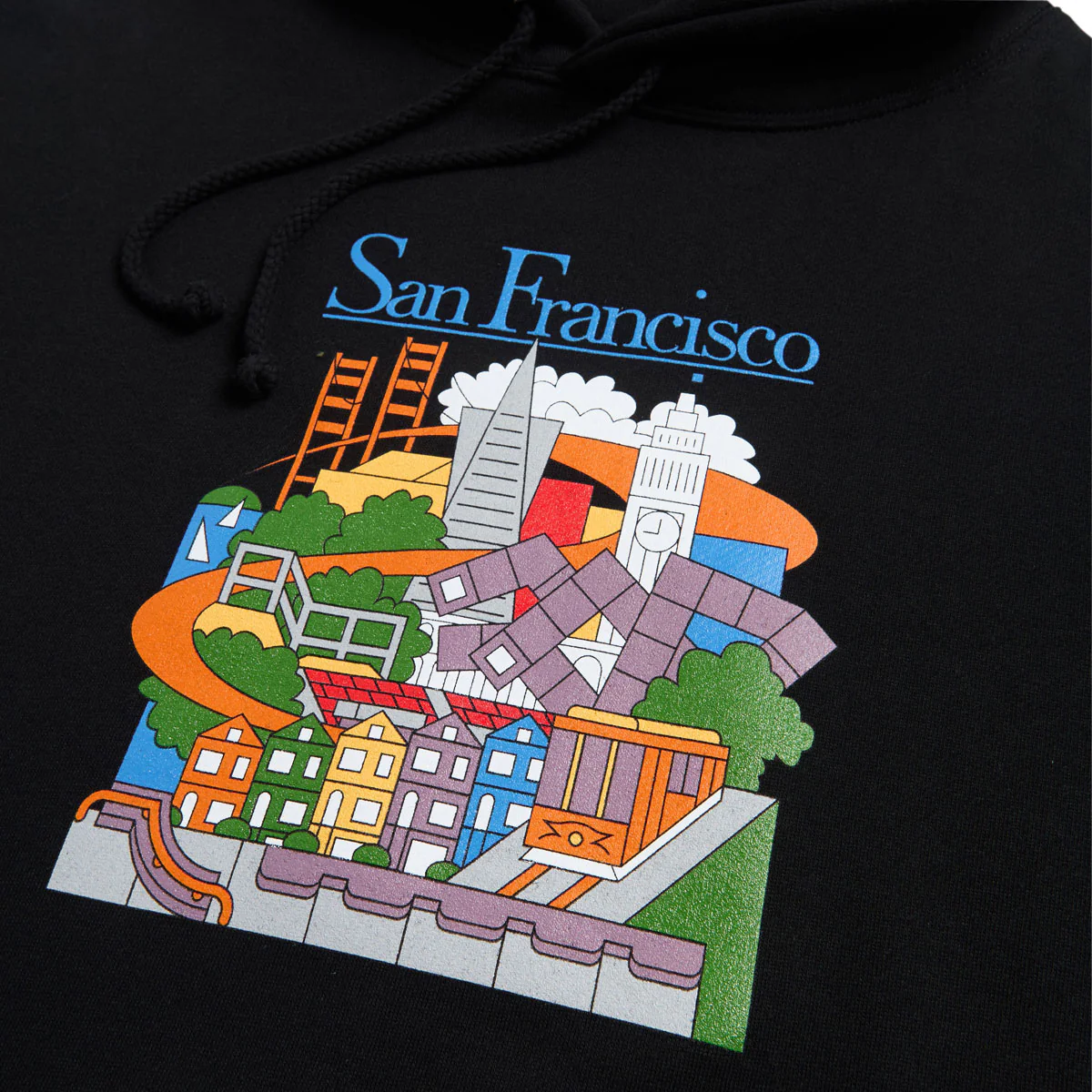 Real SF Travel Hoodie - Black/Multi Color - Image 2