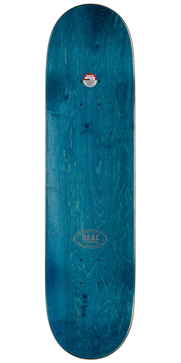Real Team Classic Oval Skateboard Deck - Red - 8.12" - Image 2
