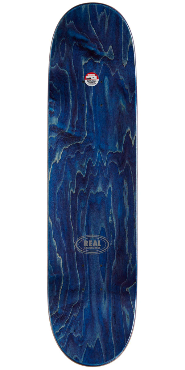 Real Team Classic Oval Skateboard Deck - Yellow - 8.06" - Image 2