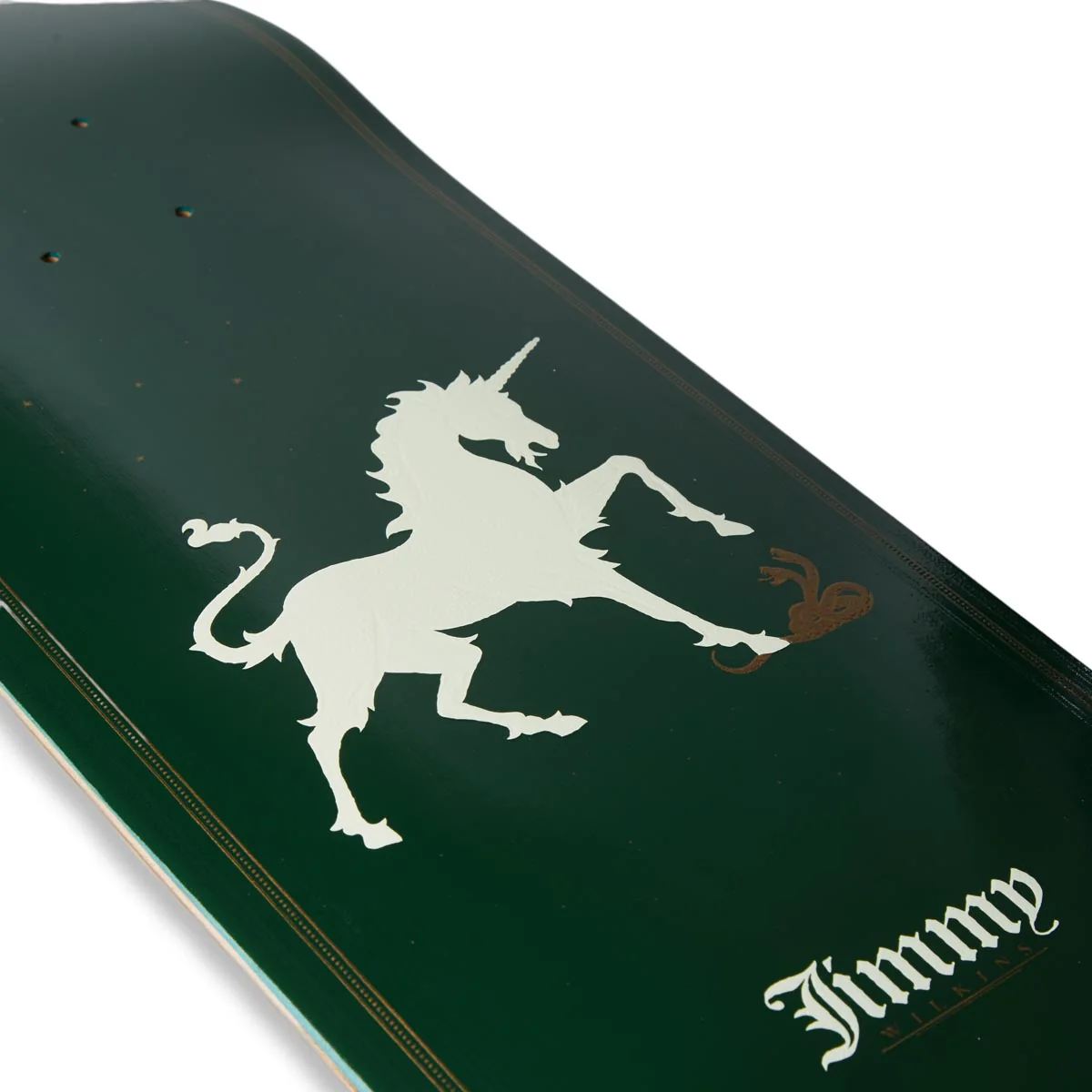 Real Wilkins Unicorn Skateboard Complete - Green - 8.38" - Image 3