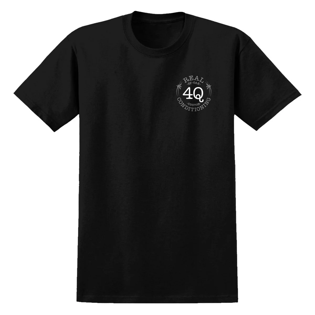 Real x 4Q T-Shirt - Black - Image 2