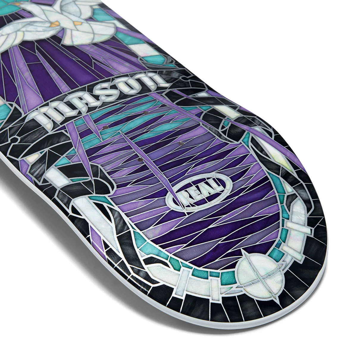 Real x CCS Mason Cathedral Skateboard Deck - 8.25" - Image 3