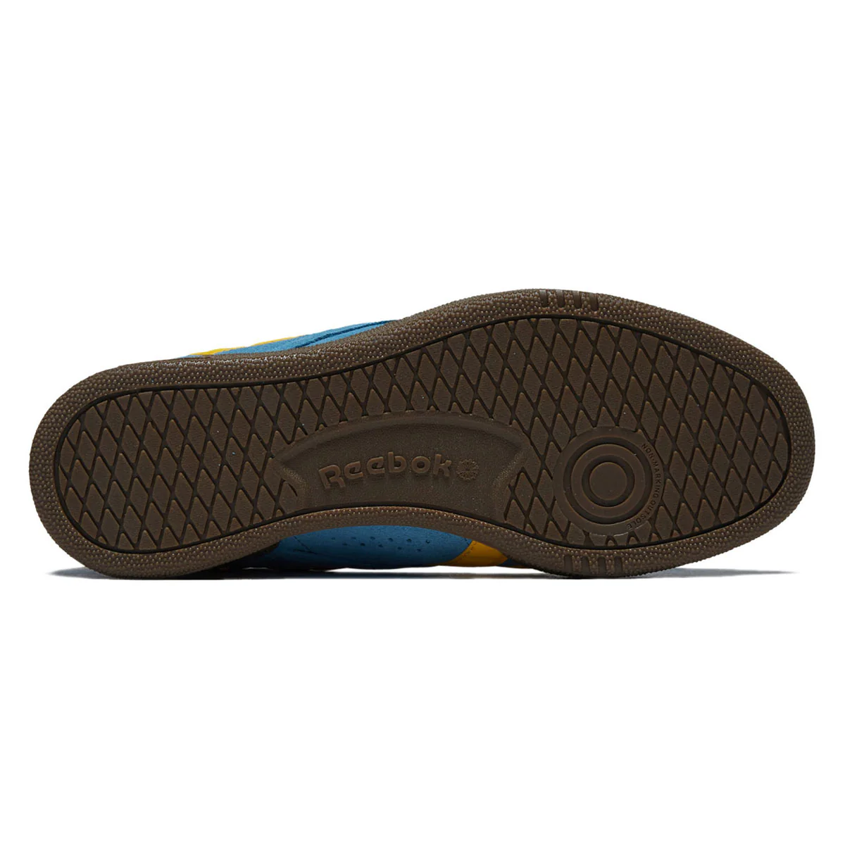 Reebok Club C Grounds UK Shoes - Future Cyan/Golden Haze/Gum - Image 4