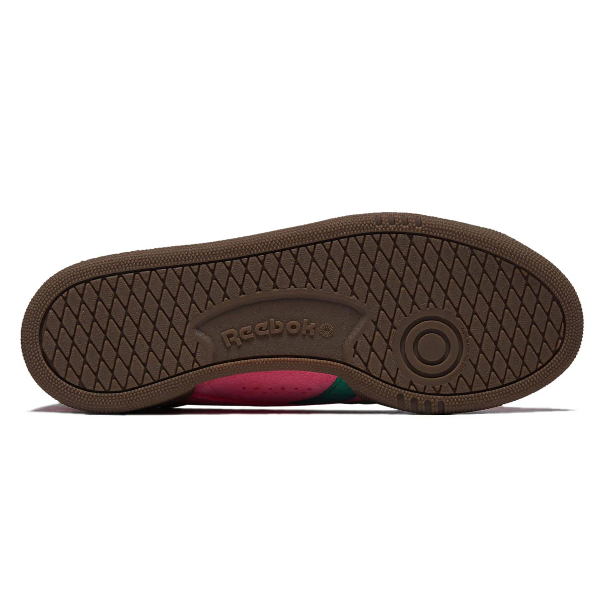 Reebok Womens Club C Grounds UK Shoes - Atomic Pink/Upgrade Green/Gum - Image 4
