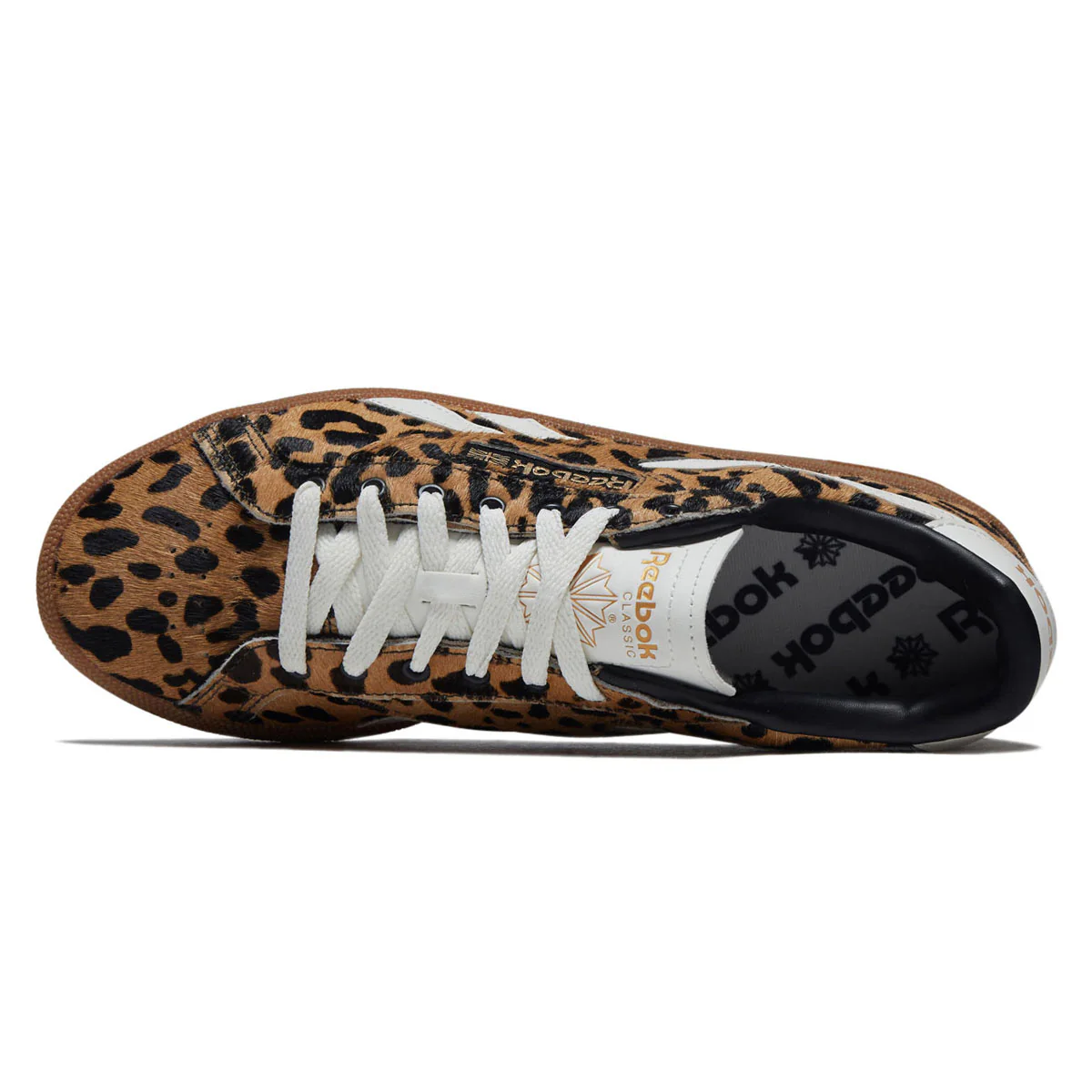 Reebok Womens Club C Grounds UK Shoes - Cheetah/Cheetah/Chalk - Image 3