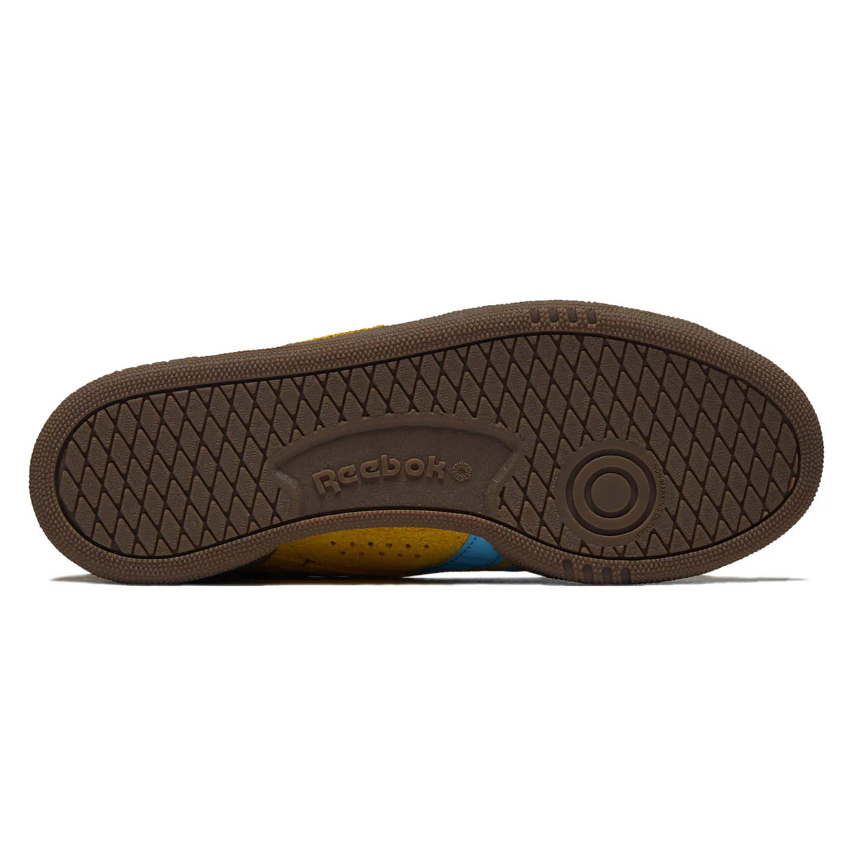 Reebok Womens Club C Grounds UK Shoes - Golden Haze/Future Cyan/Gum - Image 4