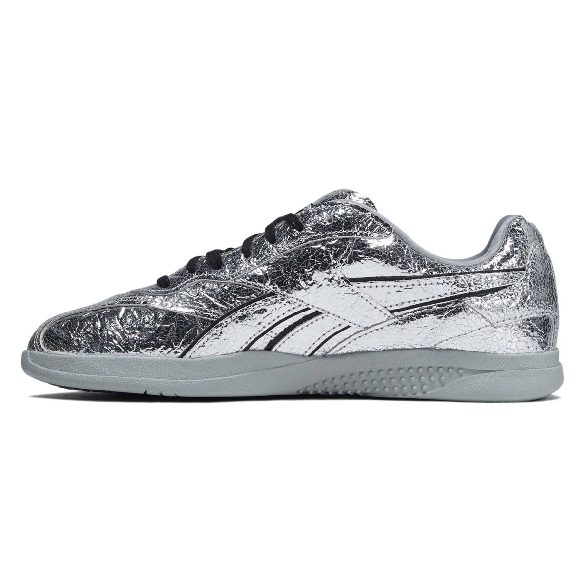 Reebok x Pleasures Hammer Street Shoes - Silver Crinkle - Image 2
