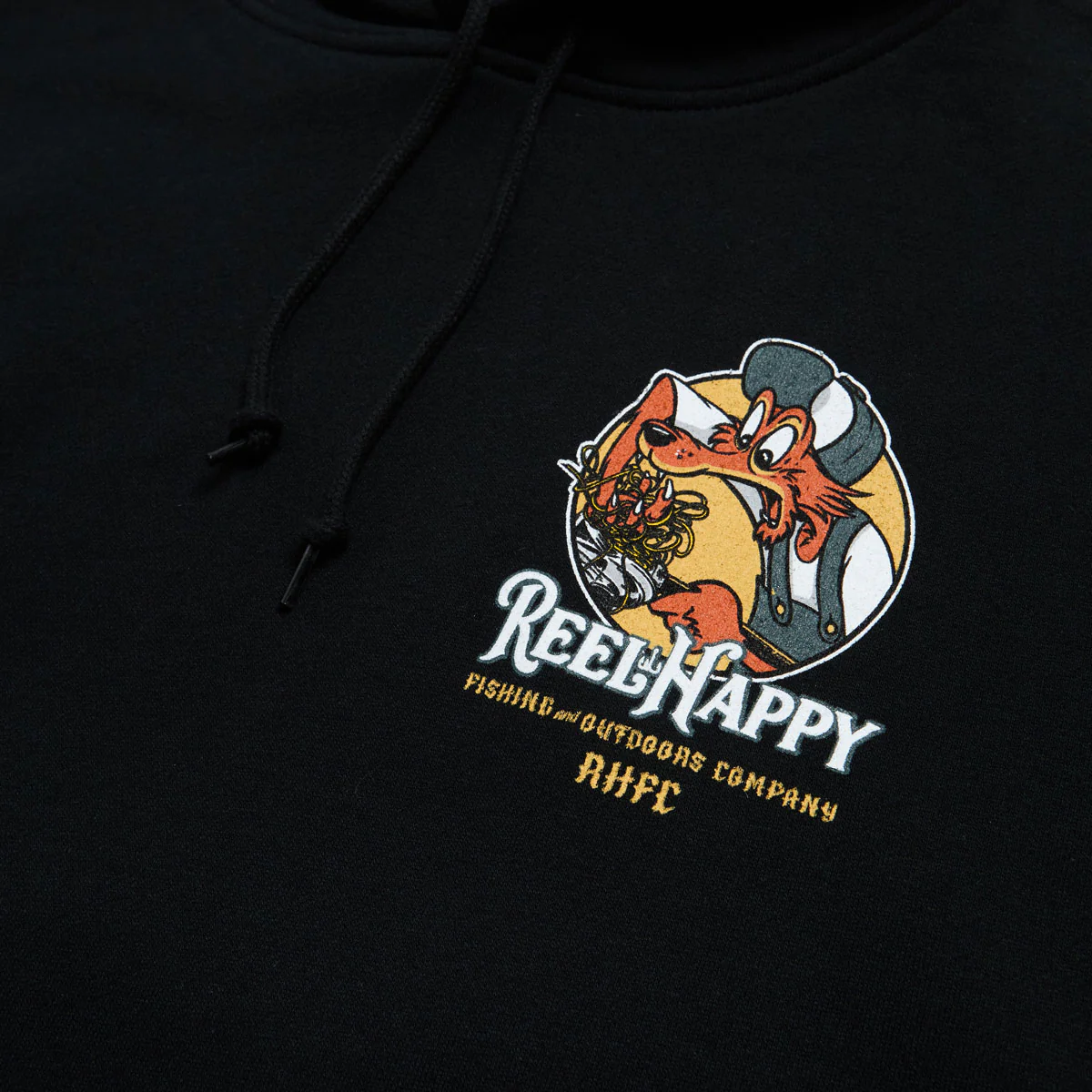 Reel Happy Birds Nest Hoodie - Black - Image 3