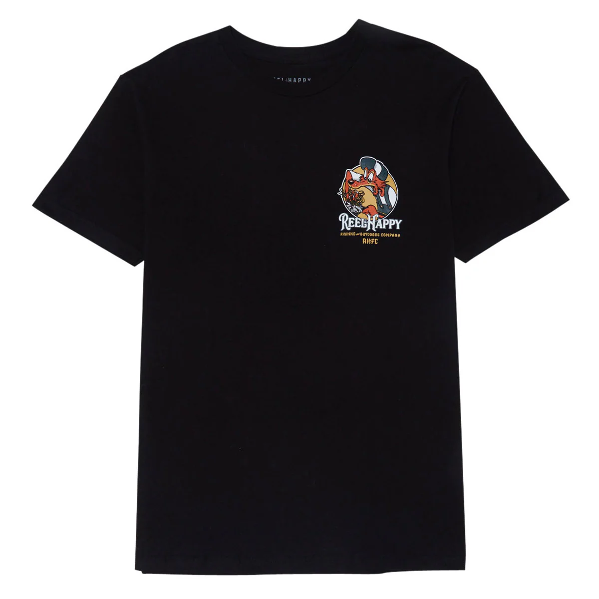 Reel Happy Birds Nest T-Shirt - Black - Image 2