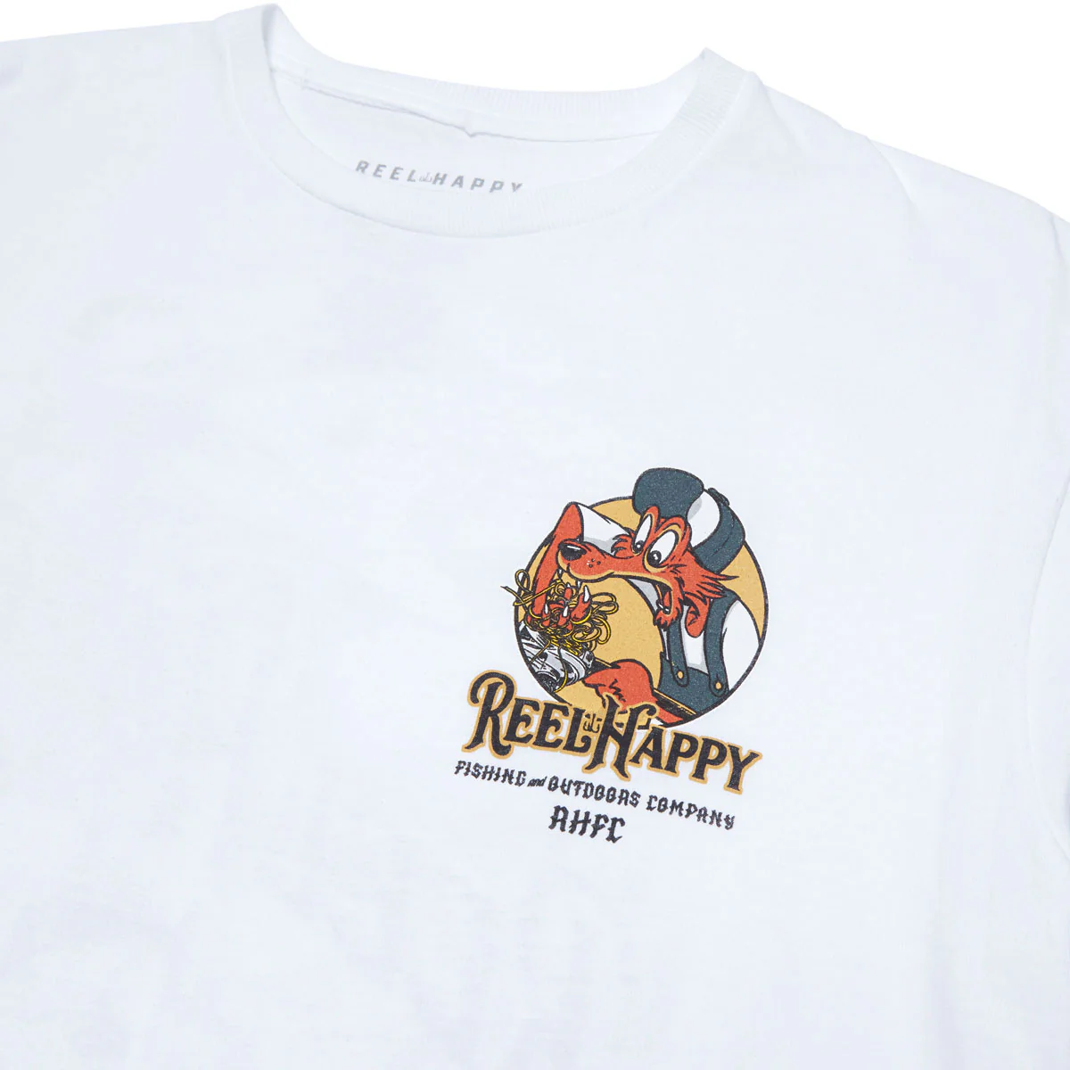 Reel Happy Birds Nest T-Shirt - White - Image 3