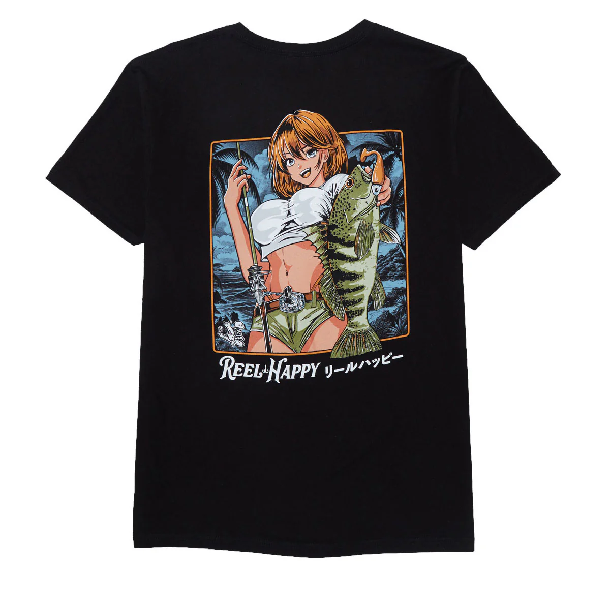 Reel Happy Hanten No Aru T-Shirt - Black