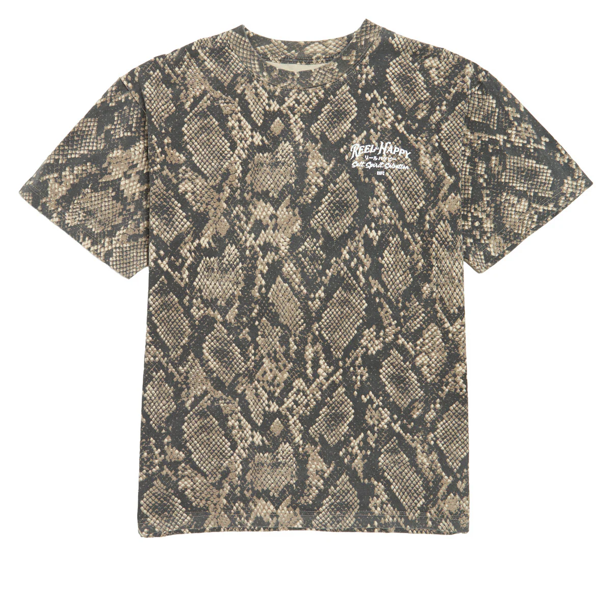 Reel Happy Hanten No Aru T-Shirt - Rattlesnake Camo - Image 2