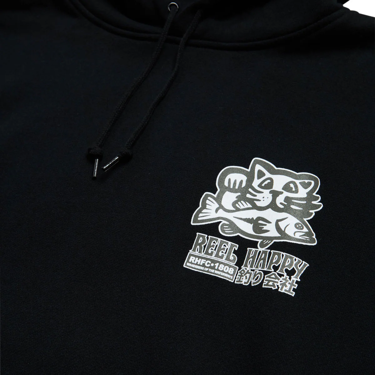 Reel Happy Masu Hoodie - Black - Image 4