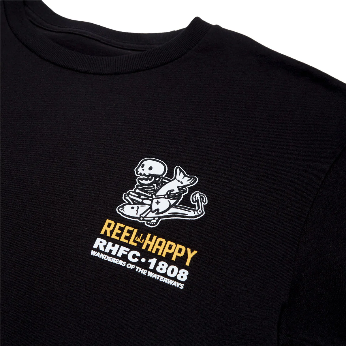 Reel Happy Reaper Revolution T-Shirt - Black - Image 3