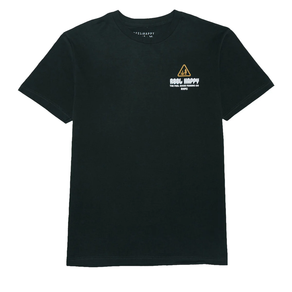 Reel Happy Smokey Vibes T-Shirt - Forest Green - Image 2