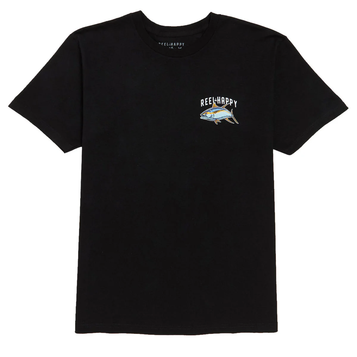 Reel Happy Tuna Grande T-Shirt - Black - Image 2