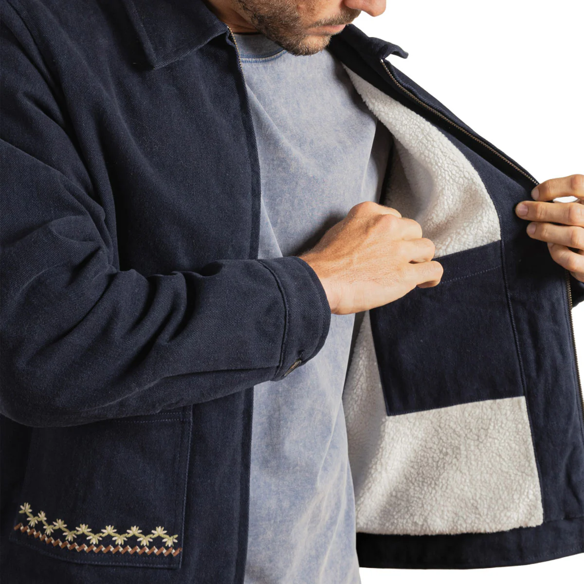 Rhythm Arugam Twill Jacket - Midnight Navy - Image 3
