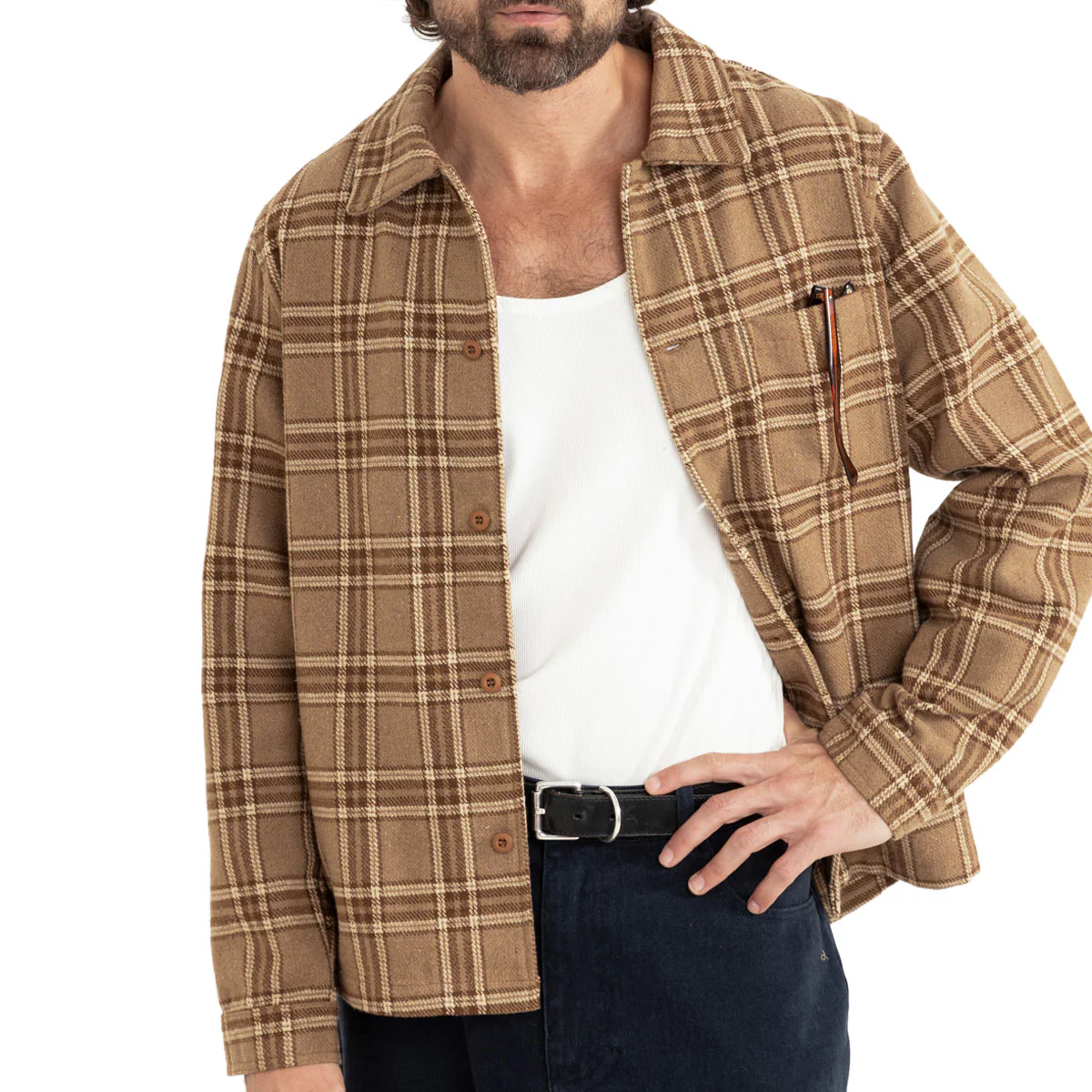 Rhythm Chuck Long Sleeve Shirt - Tobacco - Image 2