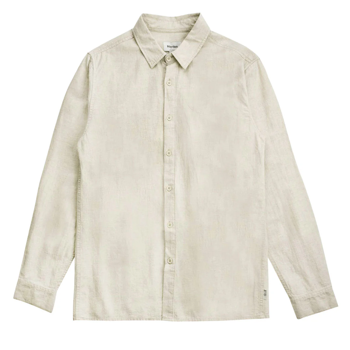 Rhythm Classic Linen Long Sleeve Shirt - Sand II - Image 2