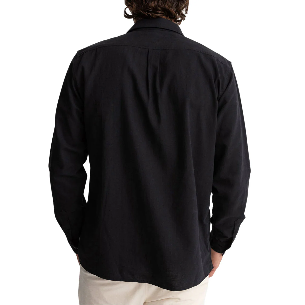 Rhythm Classic Linen Long Sleeve Shirt - Vintage Black II - Image 2