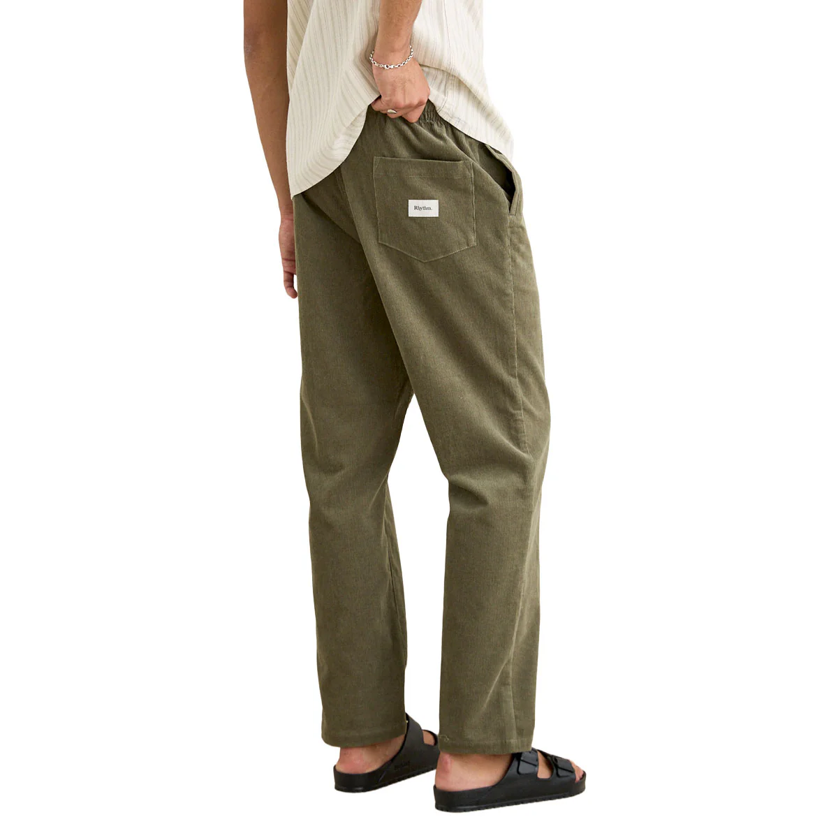Rhythm Cord Jam Pants - Olive - Image 3
