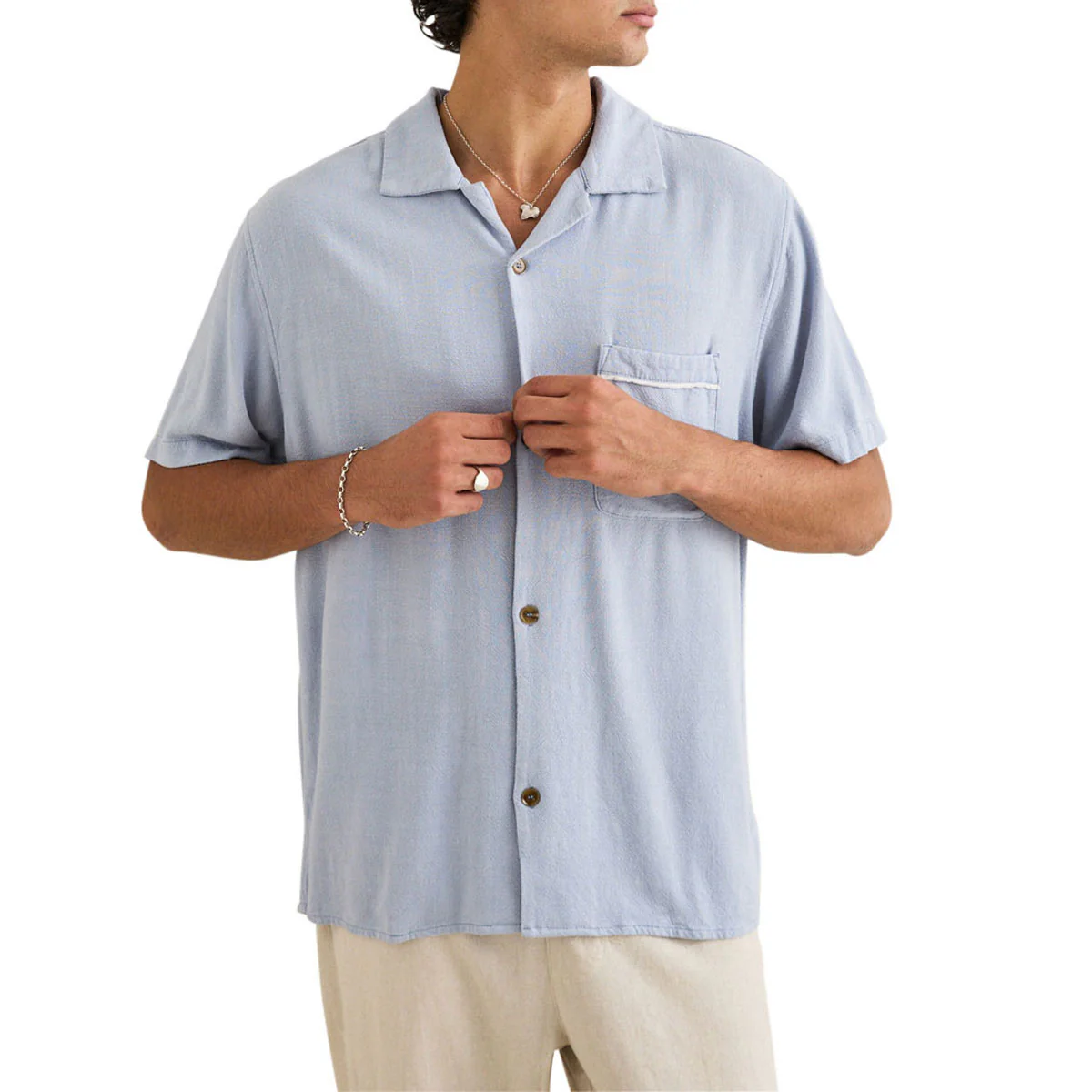 Rhythm Daytona Shirt - Sky - Image 4