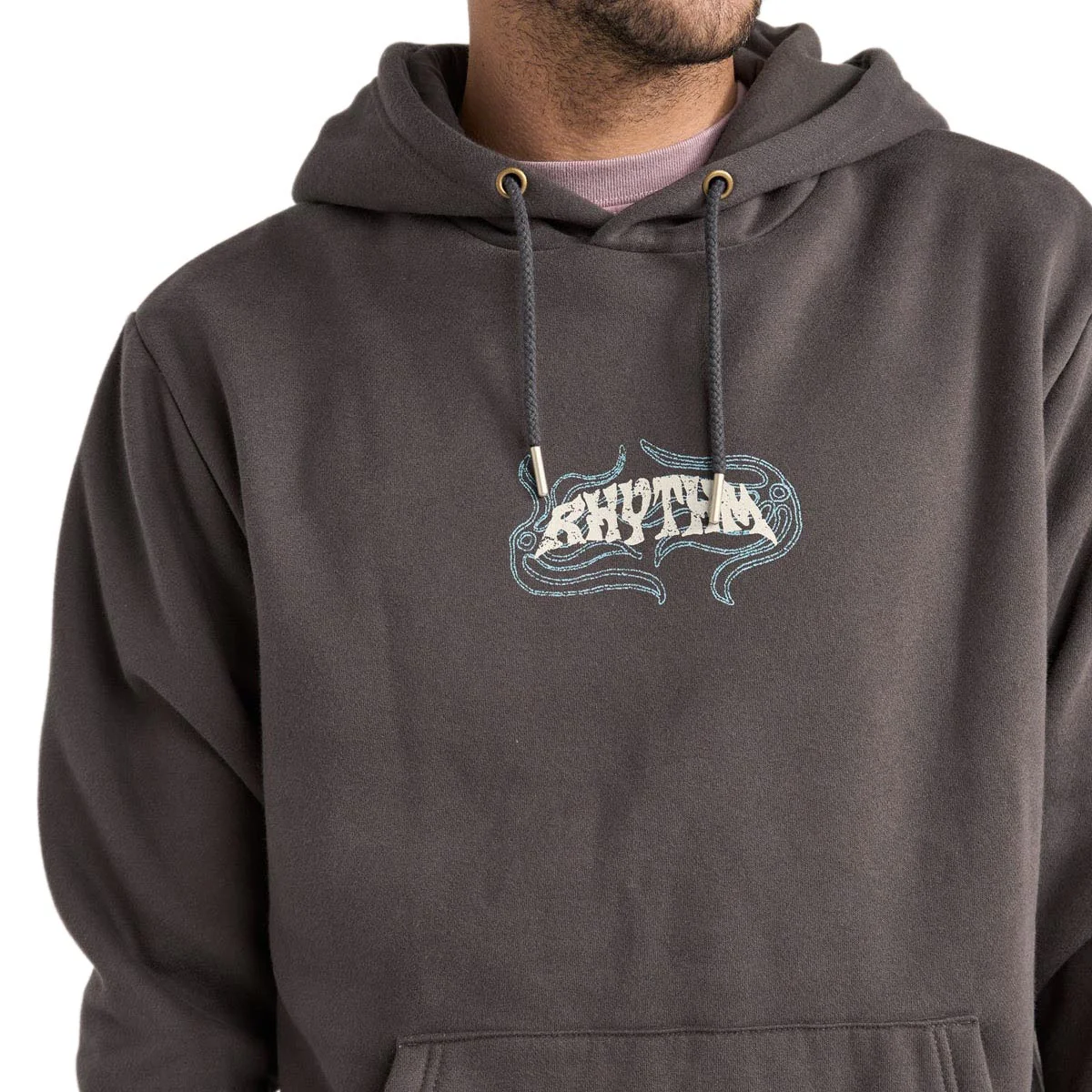 Rhythm Dos Soles Fleece Hoodie - Vintage Black - Image 3