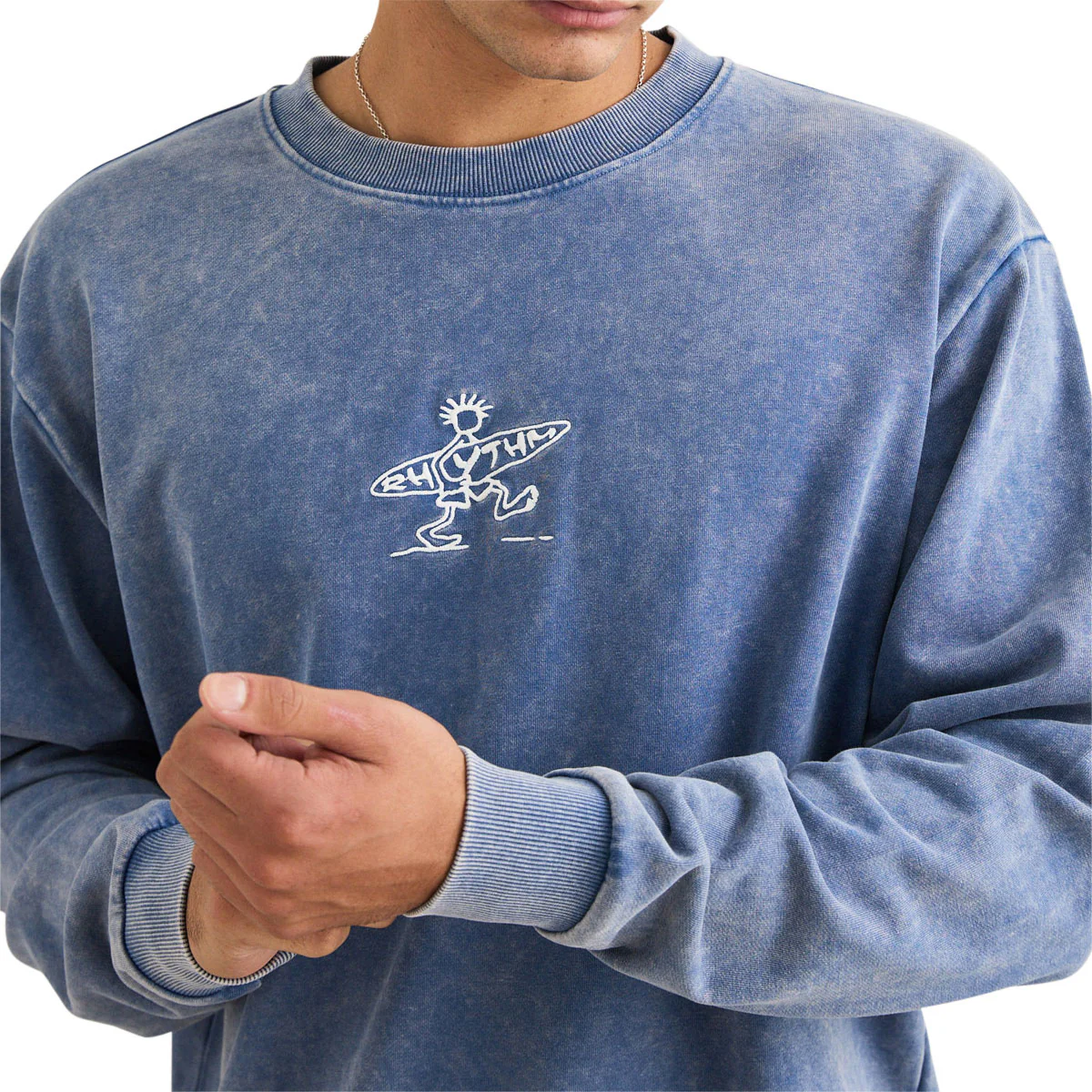 Rhythm Drifter Salt Wash Sweatshirt - Slate - Image 3