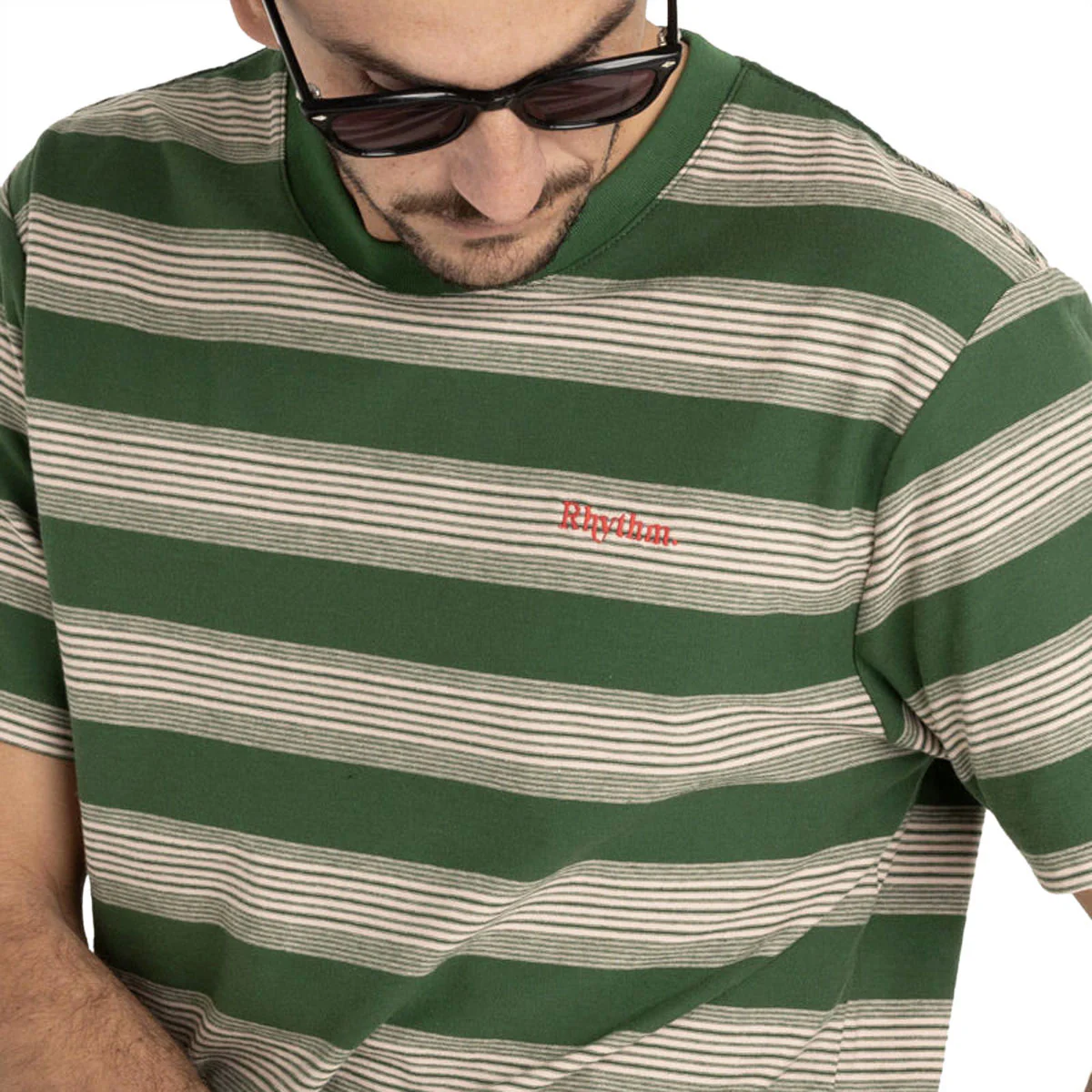 Rhythm Echo Stripe T-Shirt - Natural - Image 3