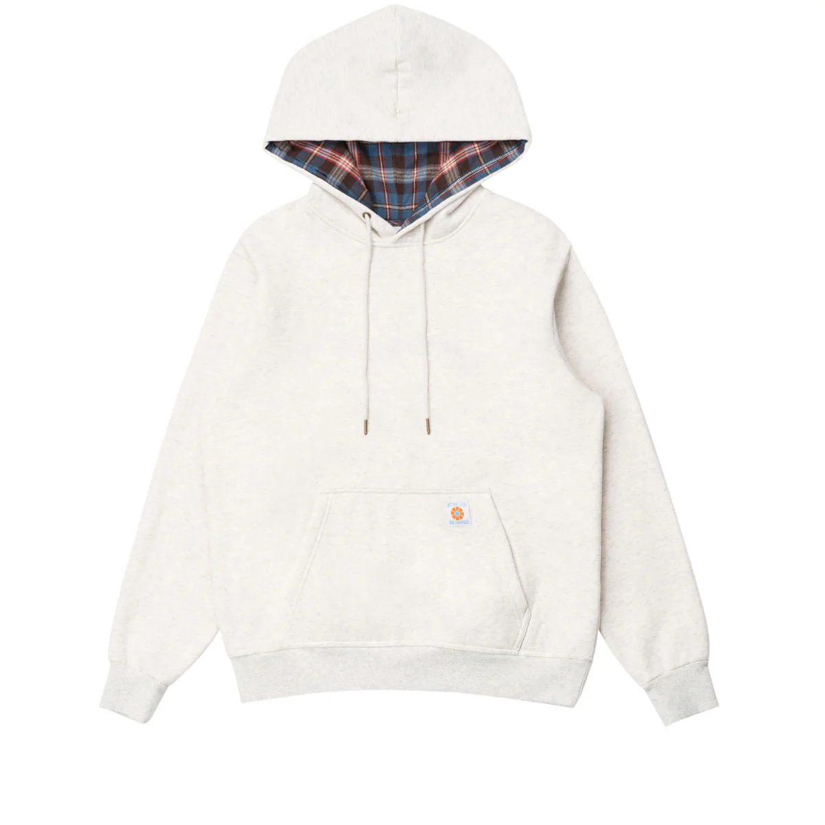 Rhythm Flannel Fleece Hoodie - Ecru - Image 4