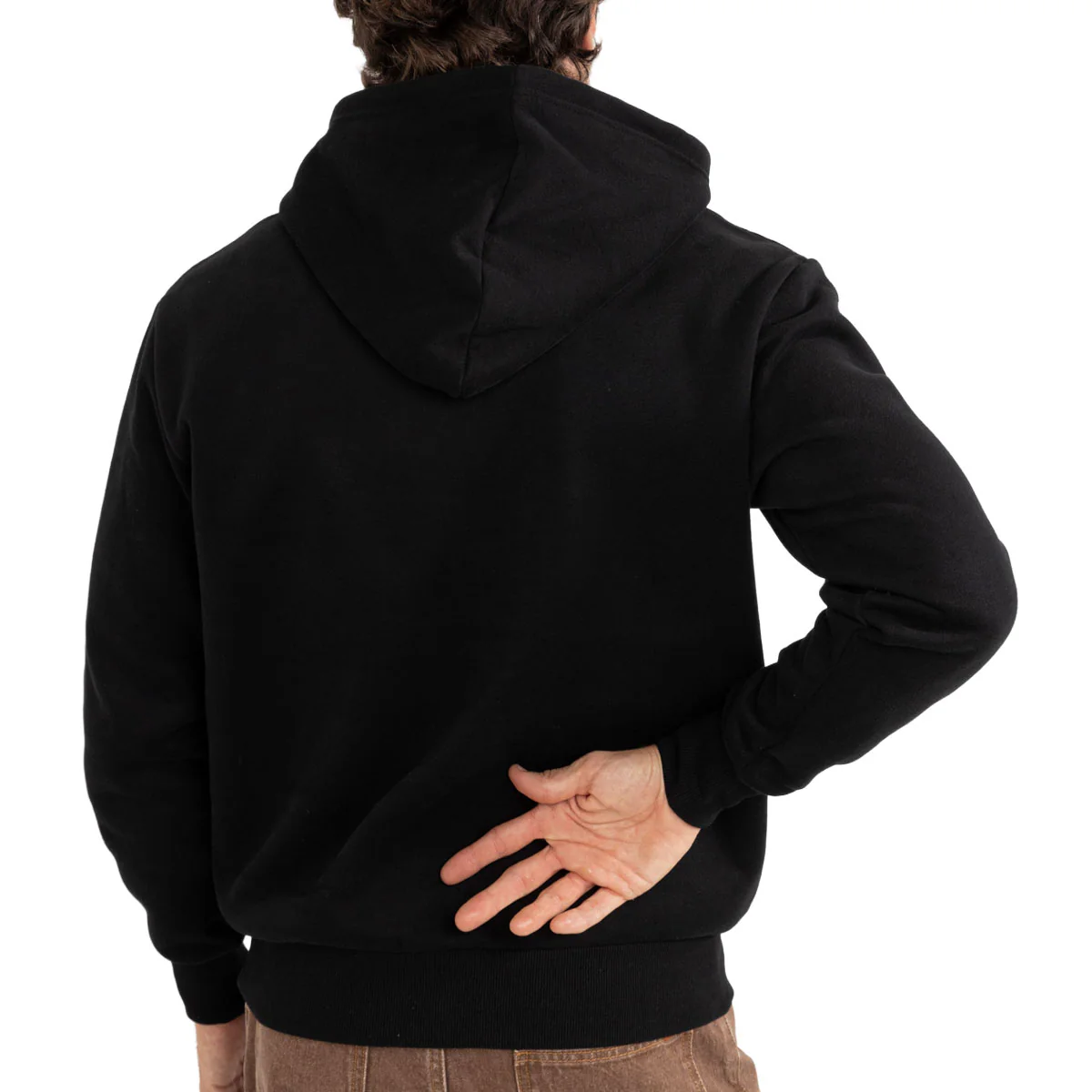 Rhythm Grange Fleece Hoodie - Black - Image 3