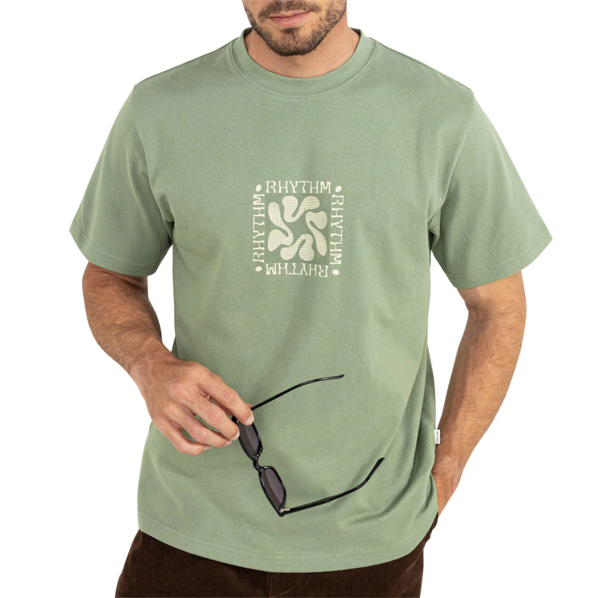 Rhythm Grange Vintage T-Shirt - Sage - Image 2