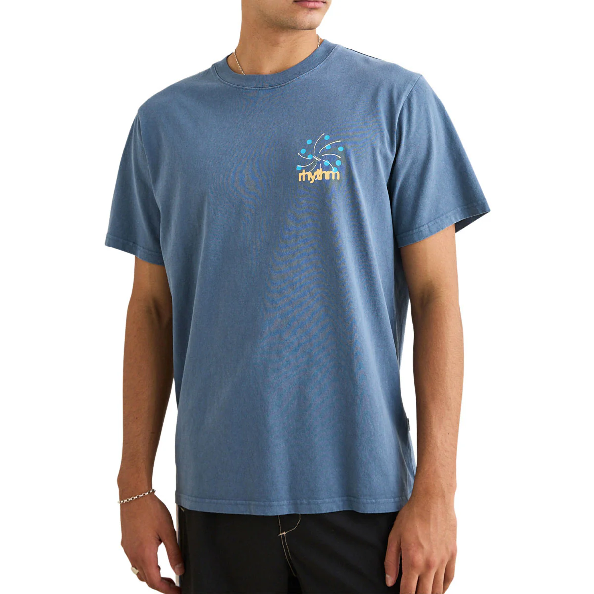 Rhythm High Vintage T-Shirt - Sea Blue - Image 3