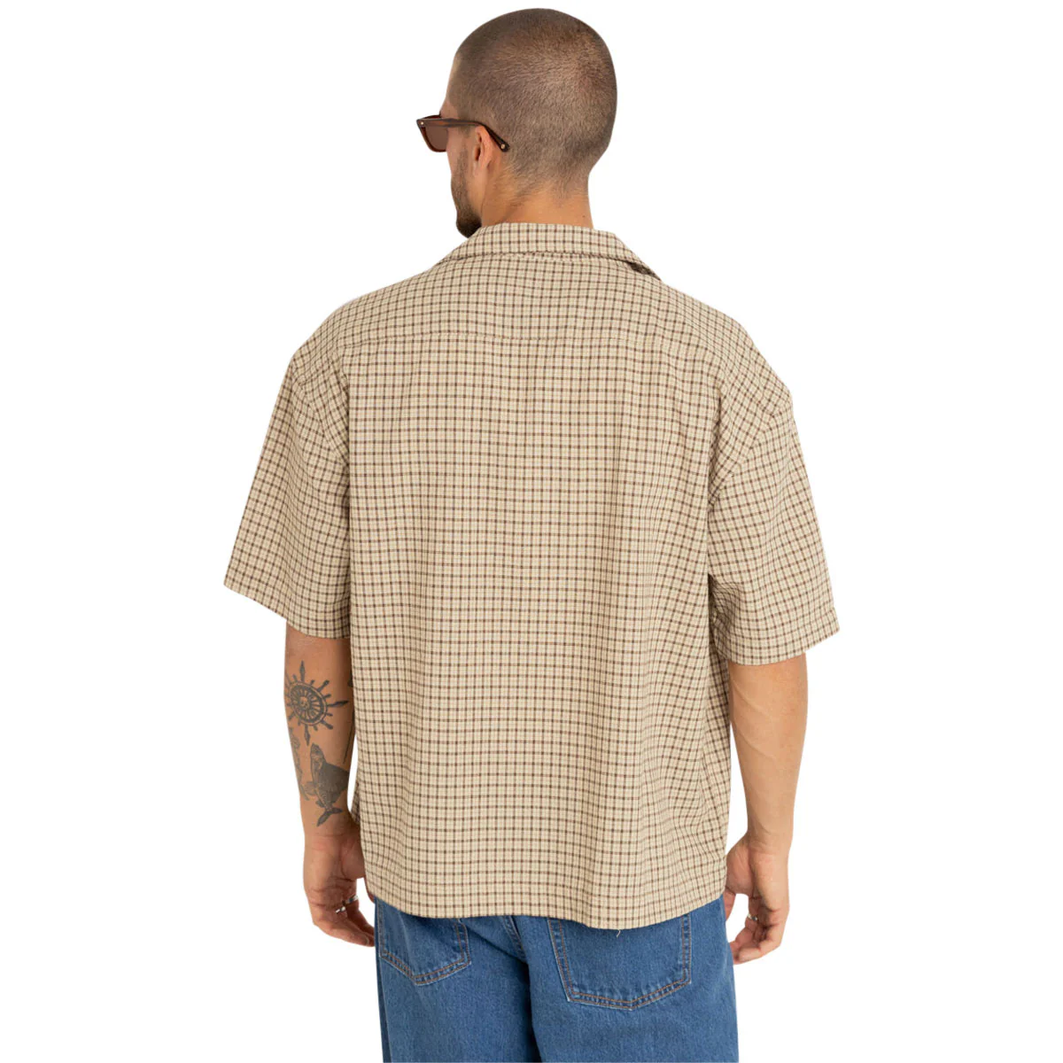Rhythm Jeremy Check Shirt - Ochre - Image 2
