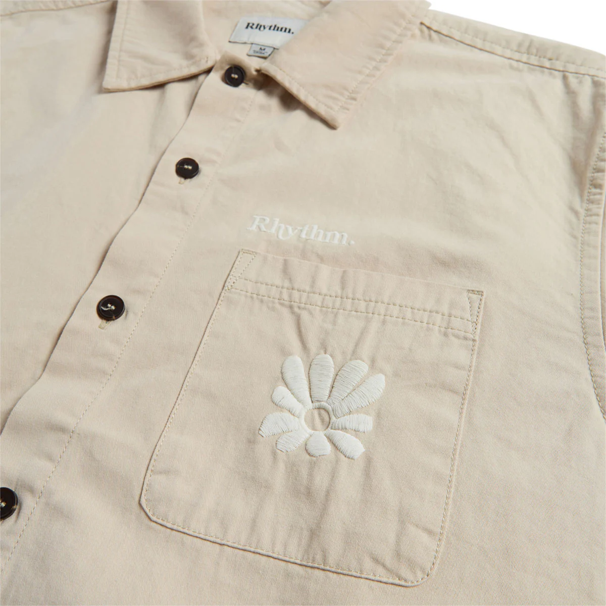 Rhythm Kinetic Long Sleeve Over Shirt - Off White - Image 3