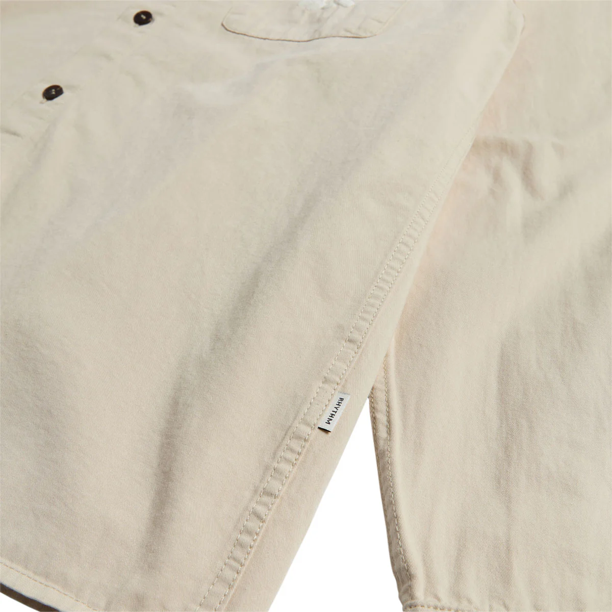 Rhythm Kinetic Long Sleeve Over Shirt - Off White - Image 4