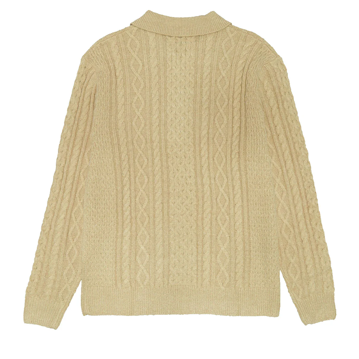 Rhythm Mohair Quarter Zip Fisherman Knit Sweater - Incense - Image 5