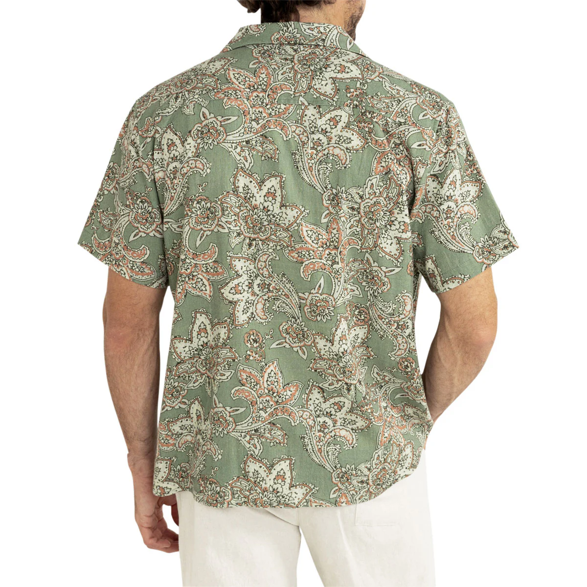 Rhythm Paisley Shirt - Green Tea - Image 2