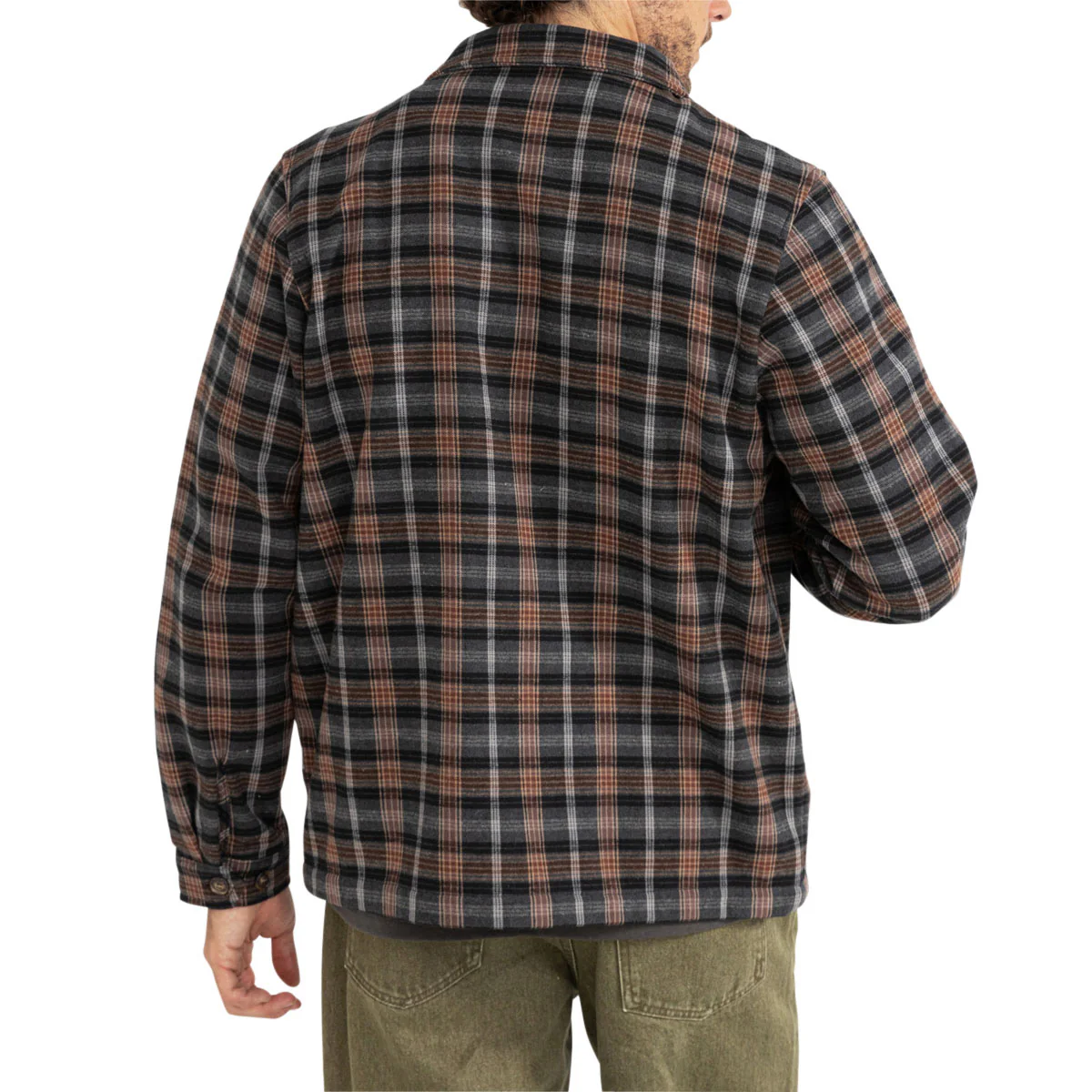 Rhythm Polar Bond Long Sleeve Flannel Shirt - Charcoal - Image 2
