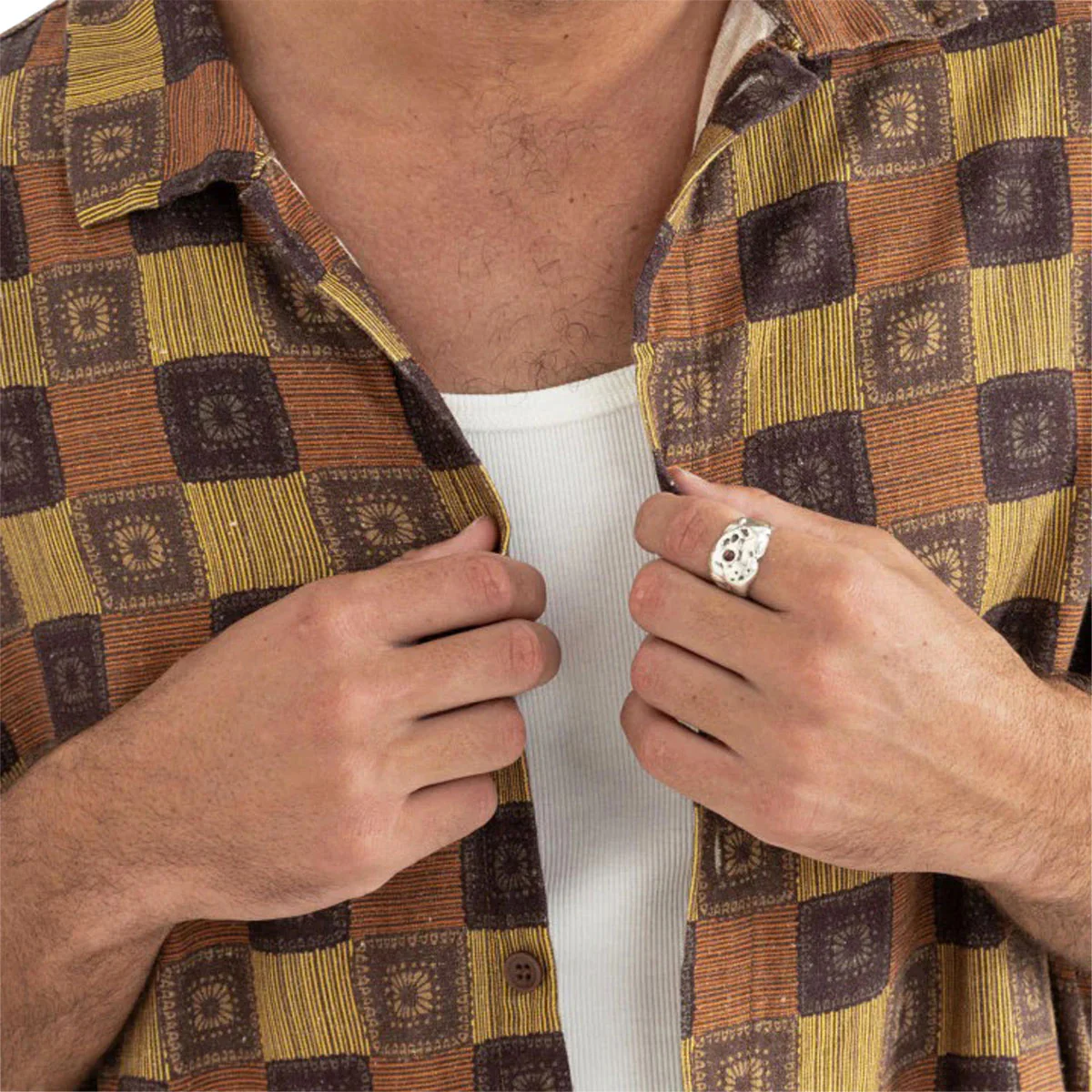 Rhythm Racket Relaxed Shirt - Ochre - Image 3