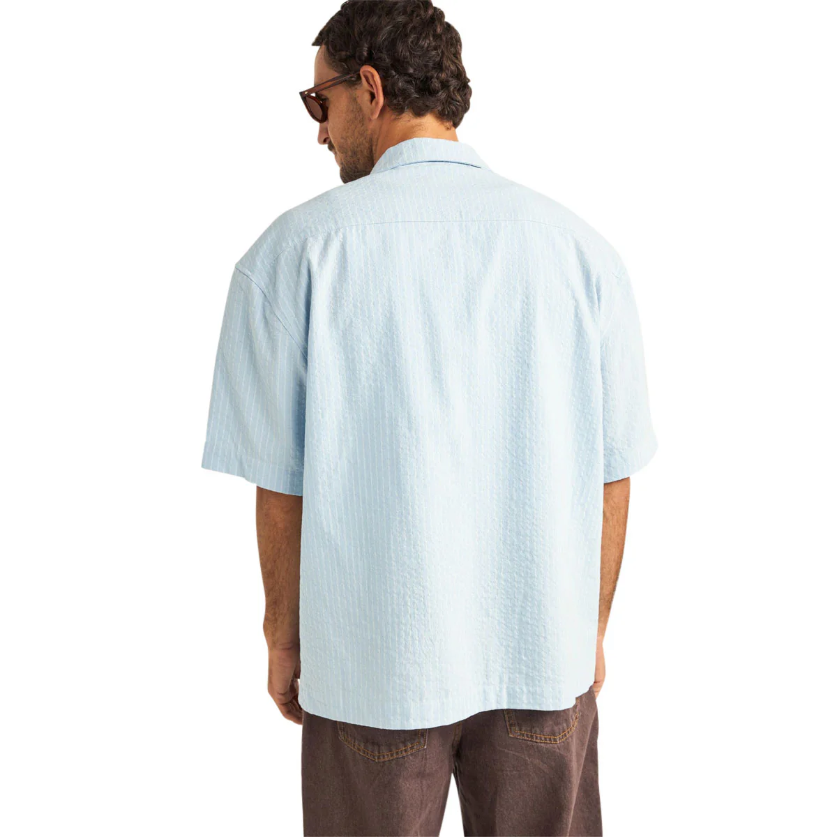 Rhythm Relaxed Stripe Shirt - Blue - Image 2