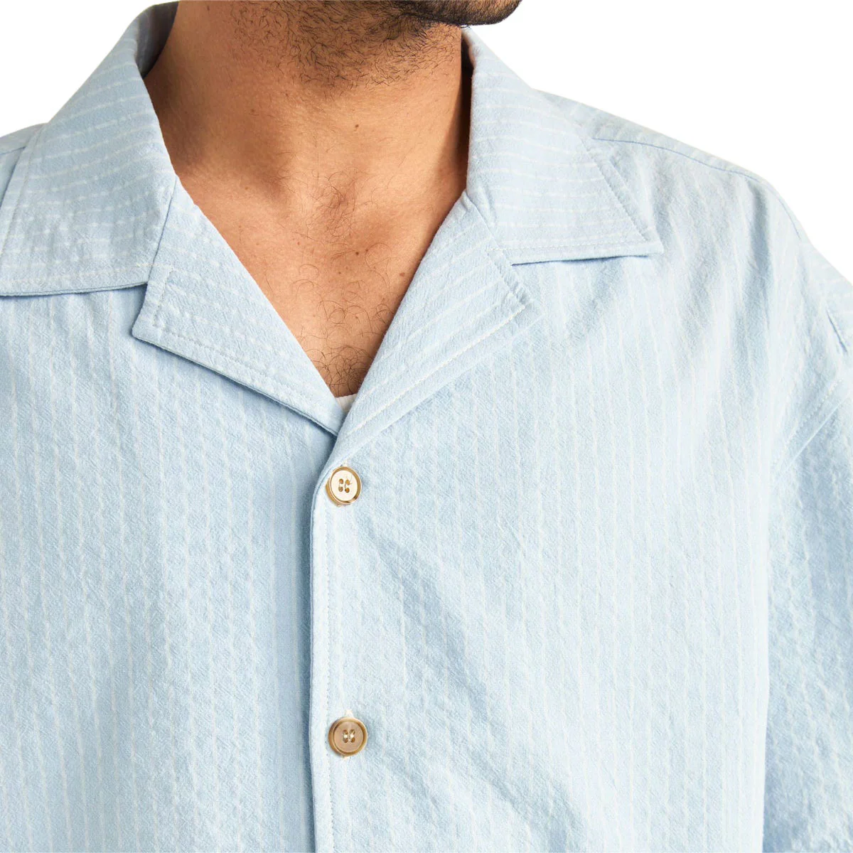 Rhythm Relaxed Stripe Shirt - Blue - Image 3