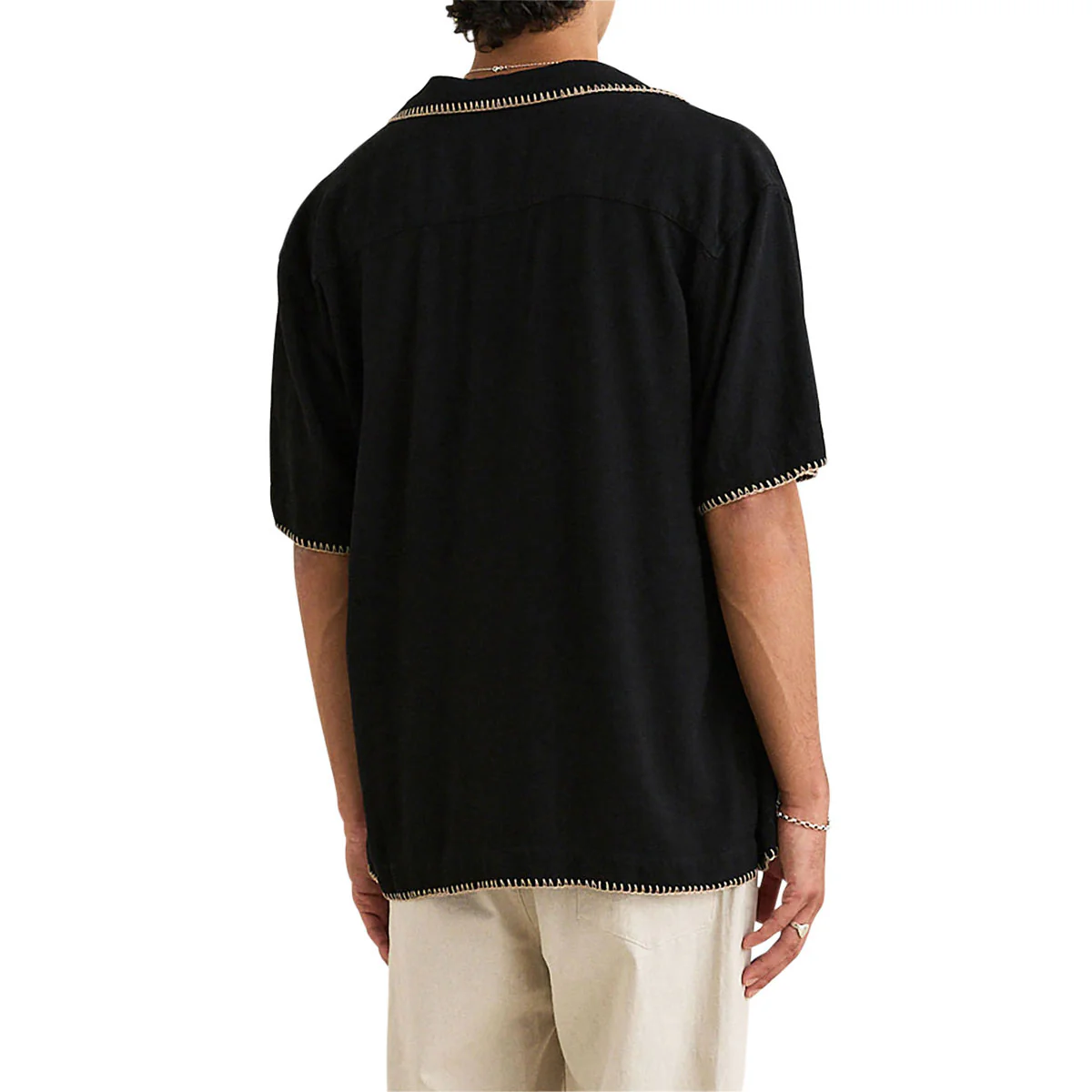 Rhythm Relaxed Whip Stitch Shirt - Black - Image 2