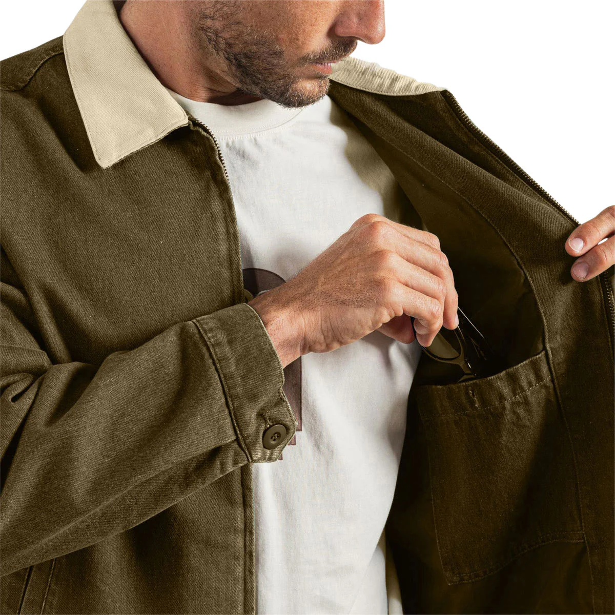 Rhythm Two Tone Jacket - Forest - Image 4